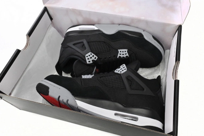 Cheap TBK Air 4 Jordan Black DH7138-006 Canvas 0704